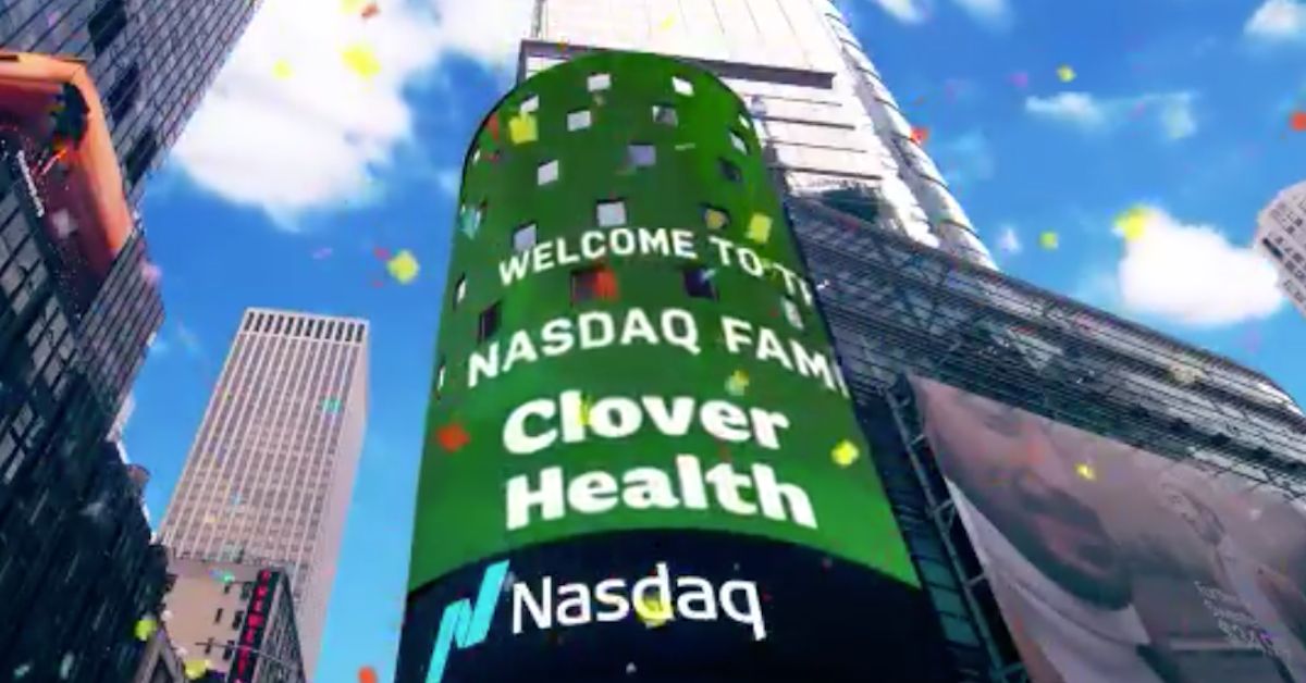 Clover Health Nasdaq debut.