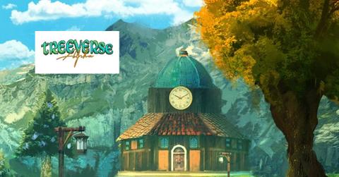 Treeverse logo and game screenshot