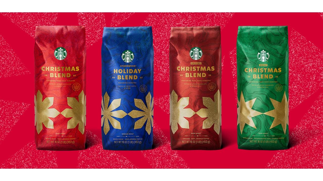  Starbucks Holiday Christmas Blend Whole Bean Coffee