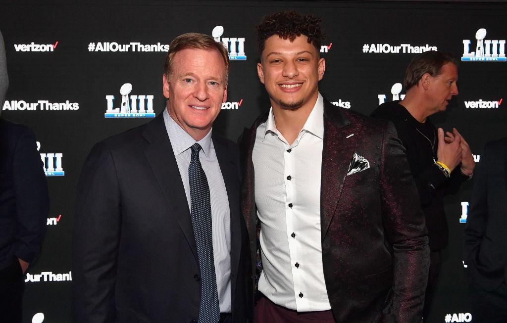 Clark Hunt and Patrick Mahomes. SOURCE: GETTY IMAGES
